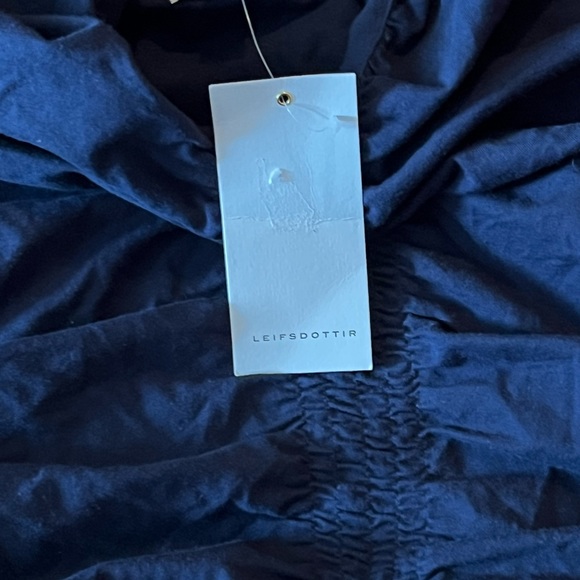 Leifsdottir Navy Blue Textured V-neck dress, BNWT - Picture 2 of 4